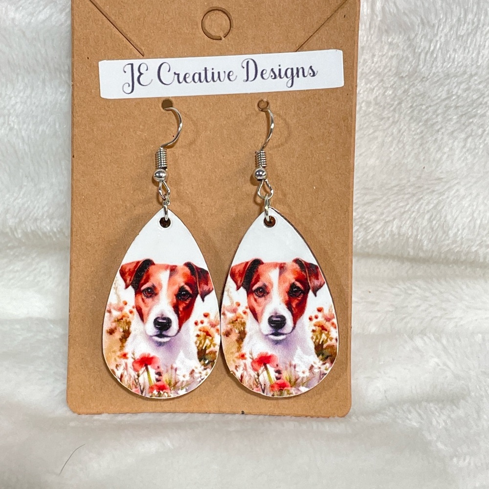 Jack Russel Terrier Earrings